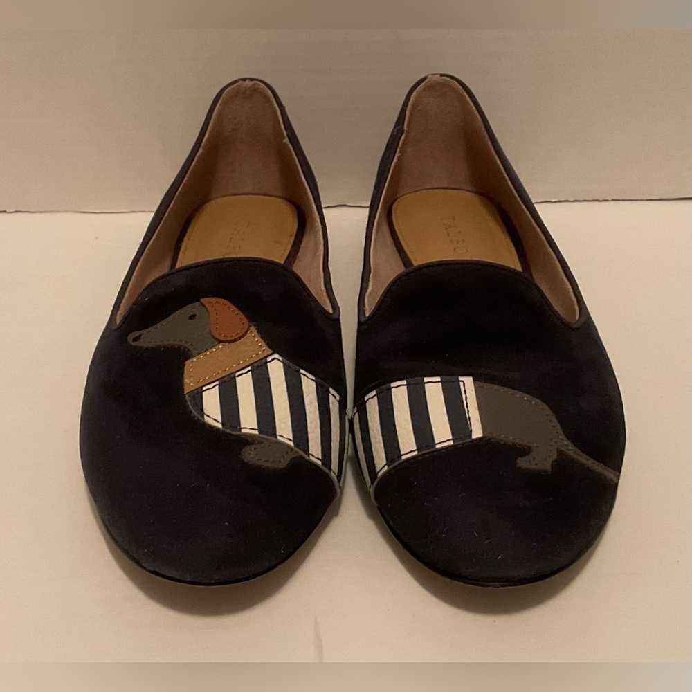 Talbots Navy Dachshund Loafers Size 9